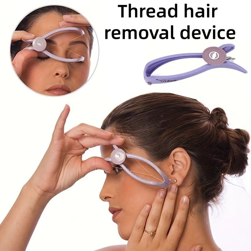[COD] Mulheres Portáteis Cabelo Removedor Depilador Facial Remoção Primavera Algodão Threading Para Bochechas Sobrancelh