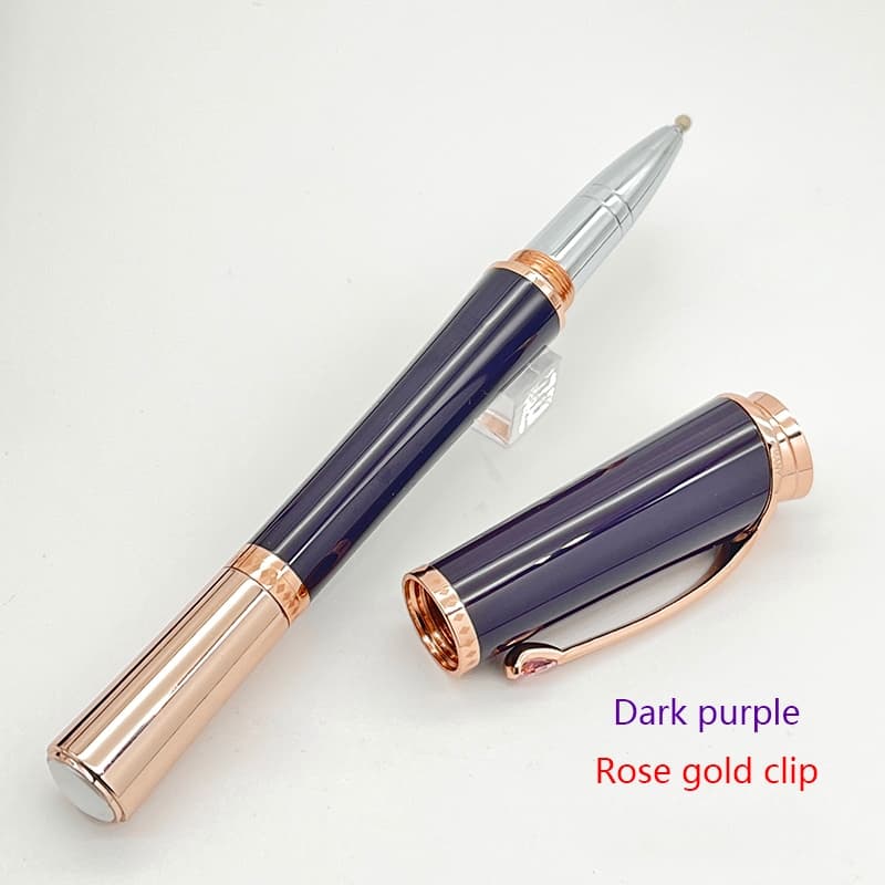 Caneta esferográfica MB Caneta esferográfica Série de celebridades Porta-canetas roxo comemorativo