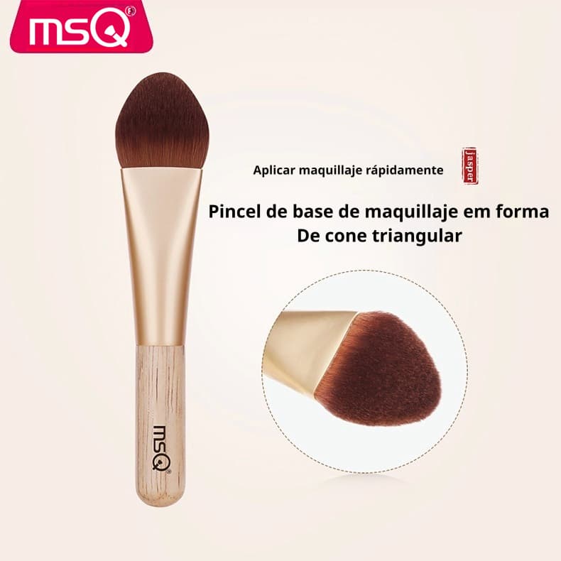 MSQ Jasper Series Triângulo Cone Foundation Brush Sem Vestígios Pincel De Maquiagem Comer Fundação Beleza
