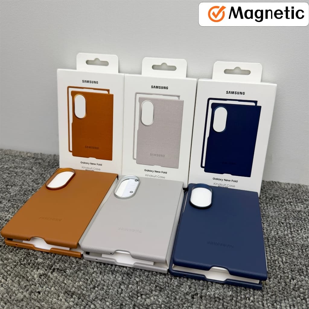 Capa Magnética De Couro Original À Prova De Choque Para Samsung Galaxy Z Fold8 Nova Dobra 8 Ampla Câmera Fina Proteger D