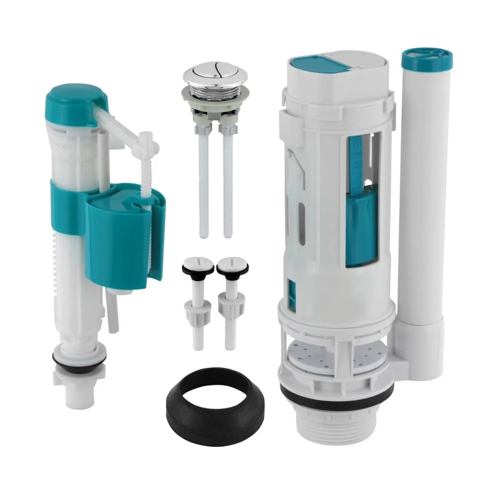 Kit Completo Caixa Acoplada Universal Acionamento Superior Botão Duplo/Caixa embutida com botão superior
