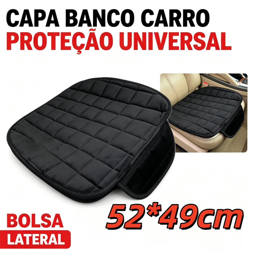 Capa Banco Carro Universal | Almofada Protetora Assento Automotivo para Carro Caminhão Ônibus Motorista