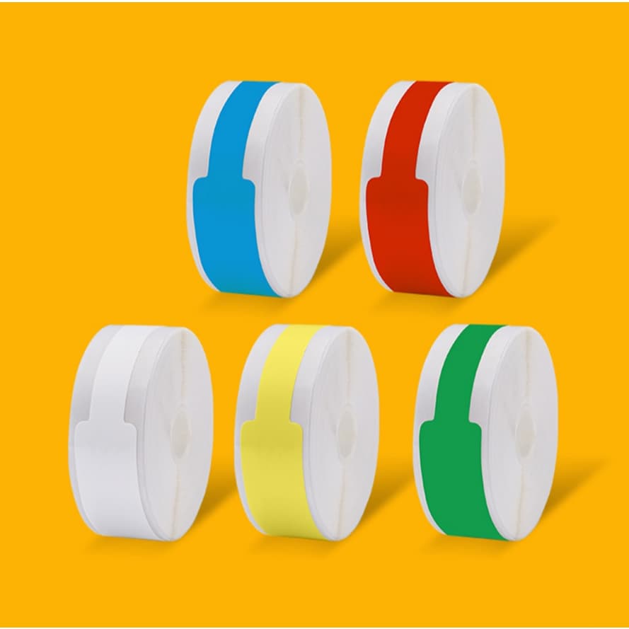 1 Rolo De Papel De Etiqueta De Cabo , Térmico Adesivo Para Mini Impressora De Etiquetas P15 Marklife P15 P12 P11 L12 DEL