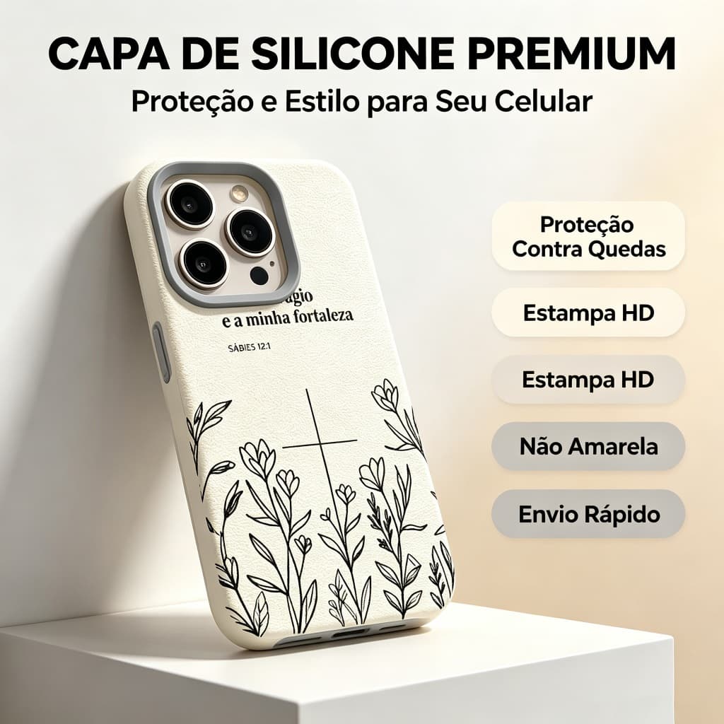 Capinha De Celular Para iPhone 17 16 15 14 13 12 11 XR Pro Max Plus Normal Anti Queda Silicone