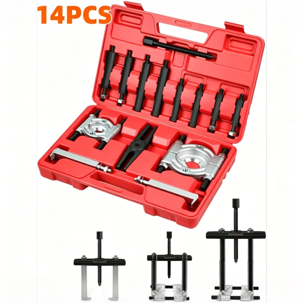 Kit 14 pecas extrator De Rolamentos Alternador E Câmbio Separador