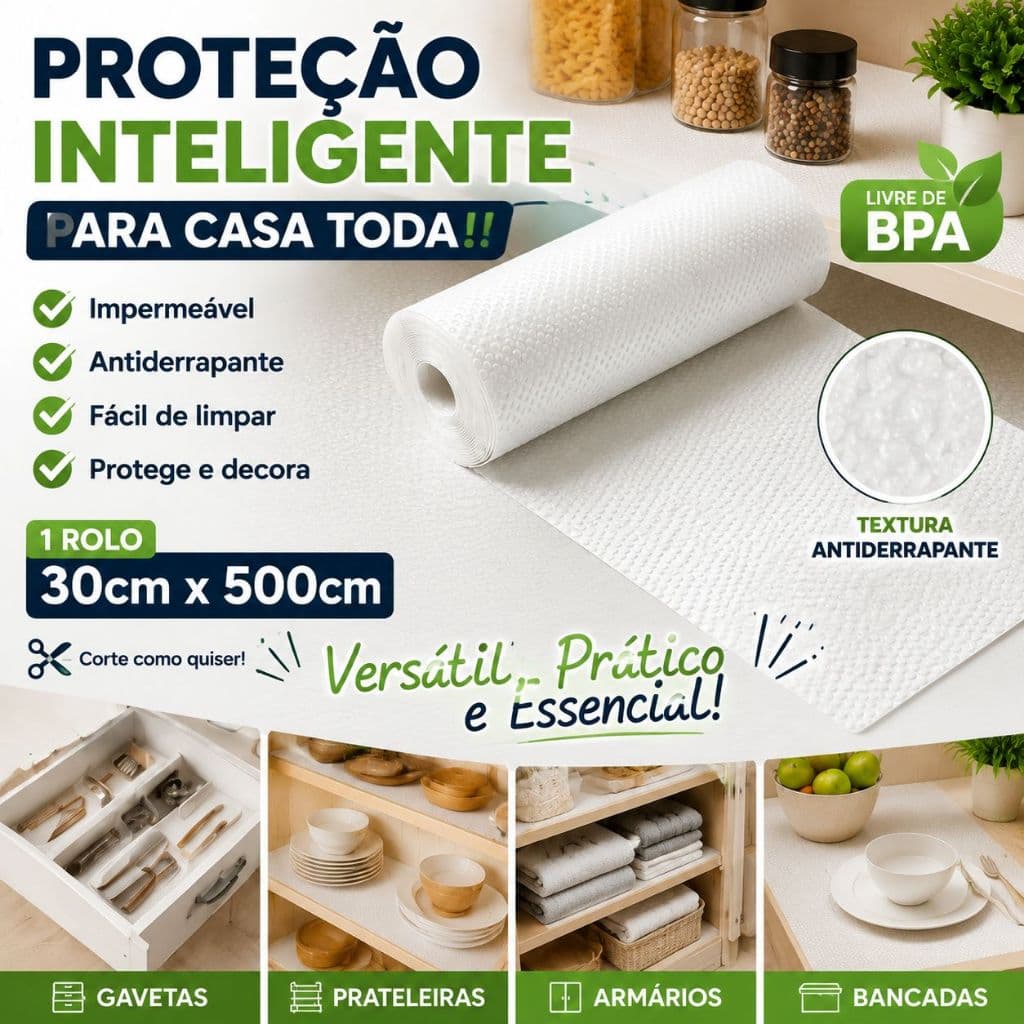 Tapete antiderrapante para gaveta e armário, Material EVA, 500 cm x 30 cm, tecido aberto, lavável, à prova d'água, usado