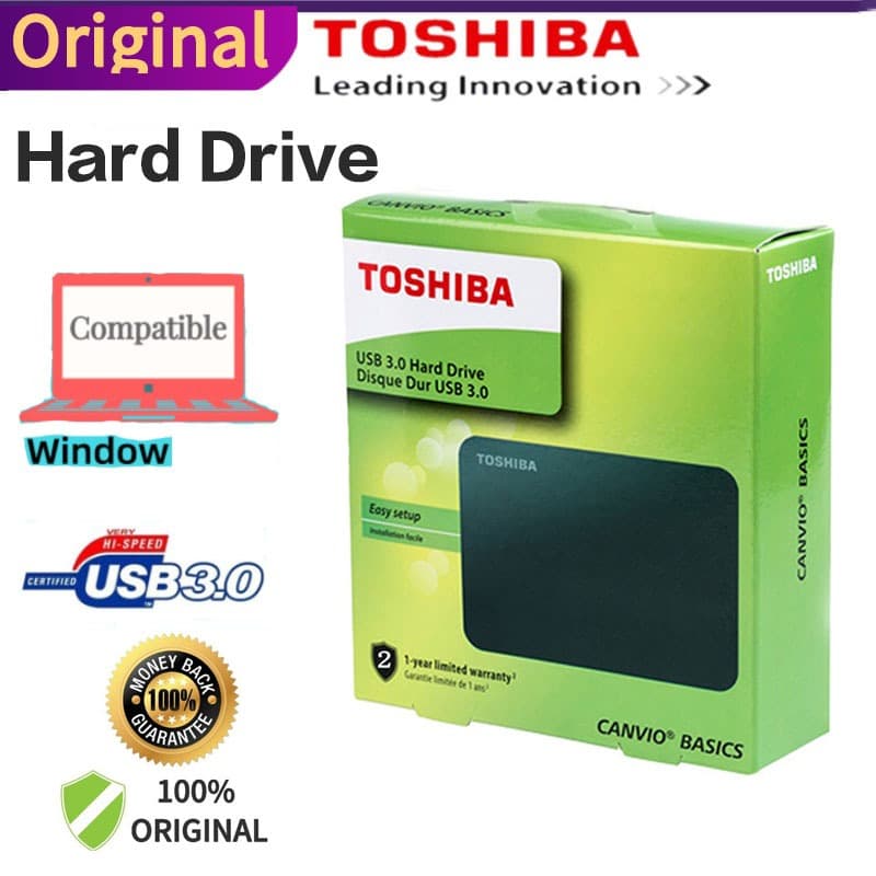 🔥Toshiba🔥Disco rígido externo 1TB 2TB 4TB External Hard Drive HDD USB 3.0  Portable HD Externo 2TB Hard Drive