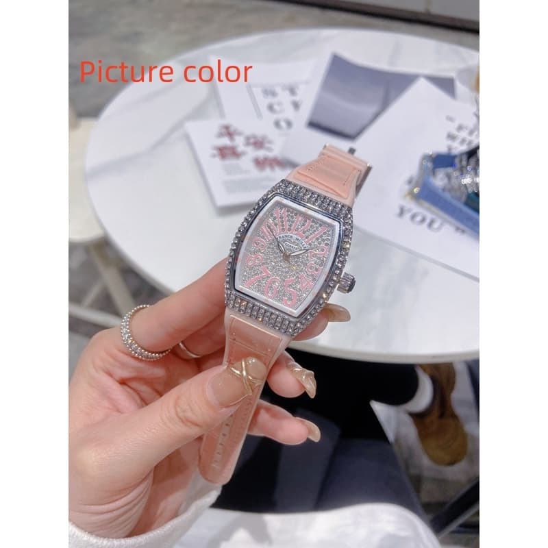 Relógio feminino de três ponteiros relógio de quartzo FRANCK MULLER relógio de pulso de marca superior da moda