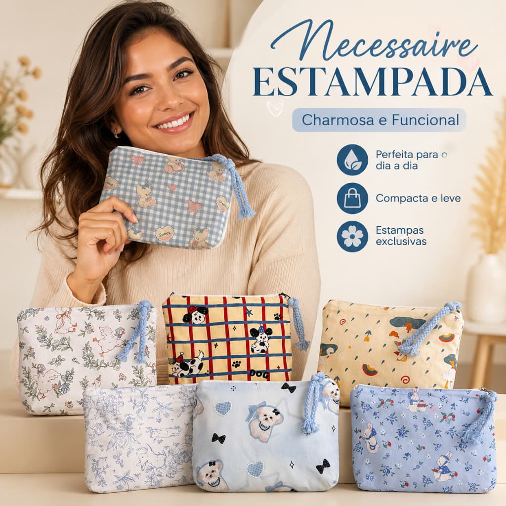 Mini Bolsa De Maquiagem Fofa Para , Batom Portátil E Organizador De Cosméticos , Pequena Moedas Bugigangas Mulheres