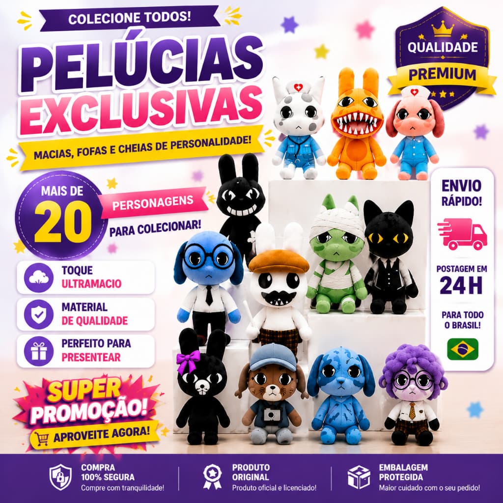 Novo Animal Hospital Anomaly Pelúcia Roblox Jogo Boneca Dr . Harlow Estagiário Coelho Ren Secretário Cão Plushie Macio