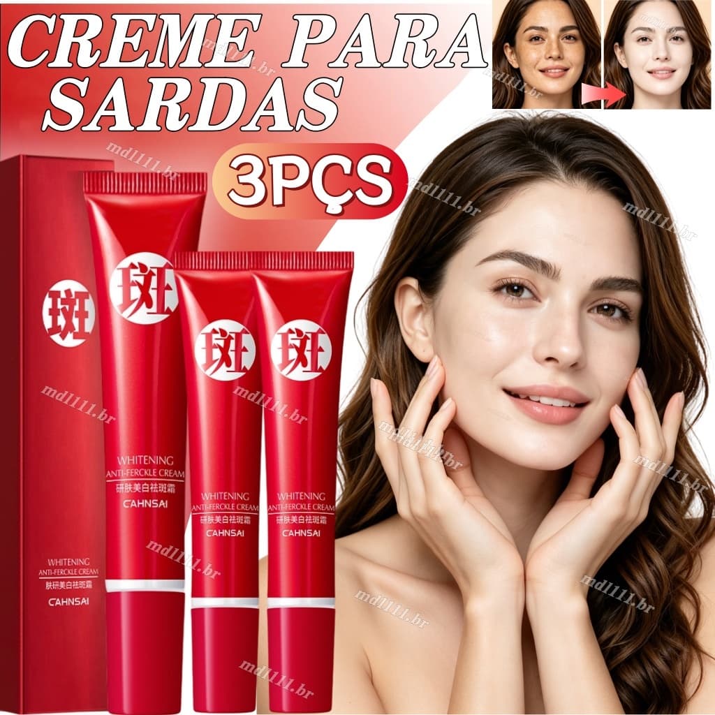 3pçs Creme forte para remover manchas escuras/clareamento pigmentação/cuidados com a pelecom Tom Uniforme