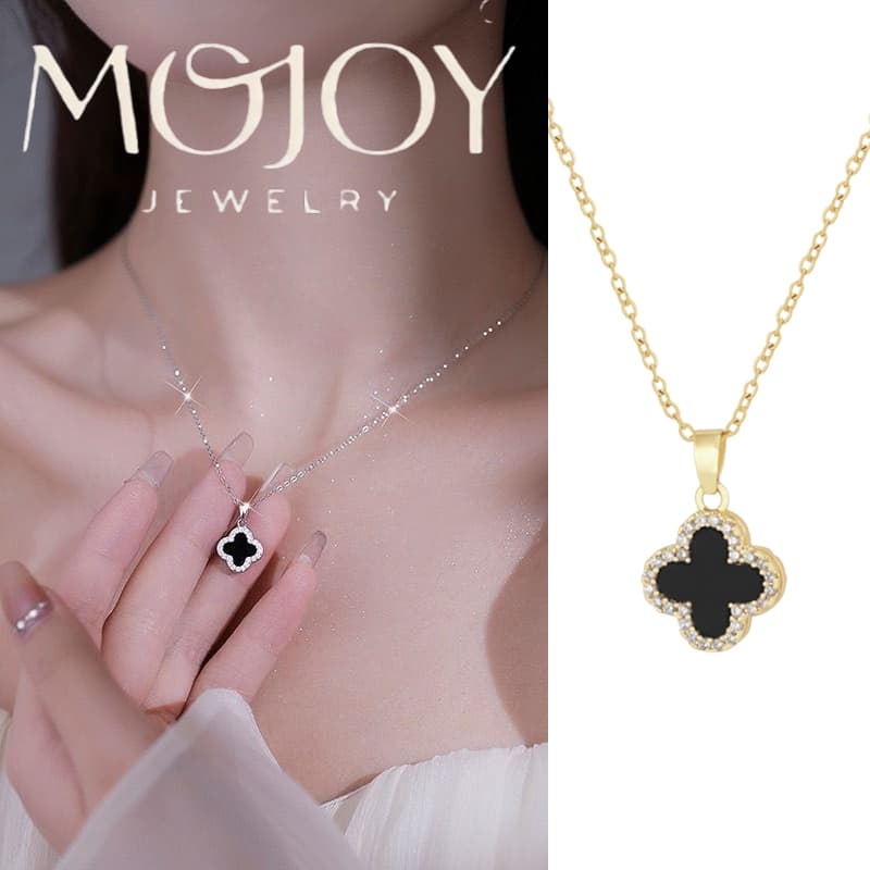 Moda dupla face Wearable colar feminino luz luxo nicho clavícula corrente