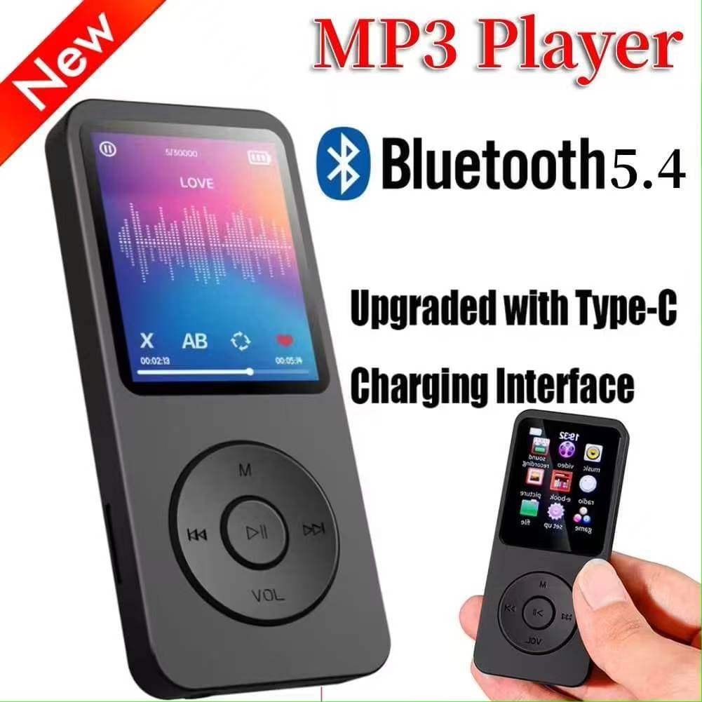 Suporte 128GB Bluetooth MP4/MP3 Leitor De Música Sem Perdas Gravador De Rádio FM Esportivo
