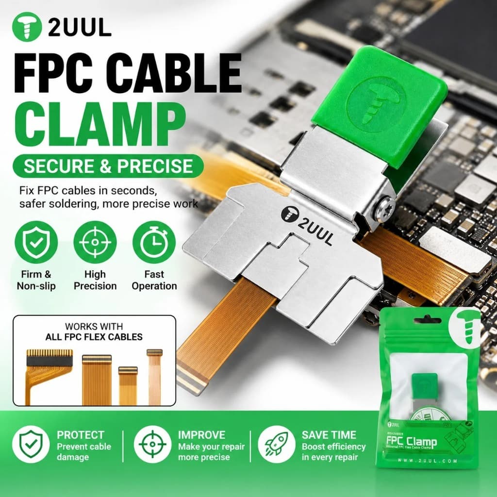 2UUL FC01 Universal FPC Cabo Flexível Braçadeira Dispositivo De Posicionamento Aço Inoxidável Para Placa-Mãe Do Telefone