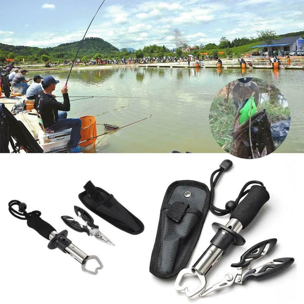 Kit 3Pcs Alicate De Pesca E Ferramentas Multifuncionais Para Os Lábios De Peixe