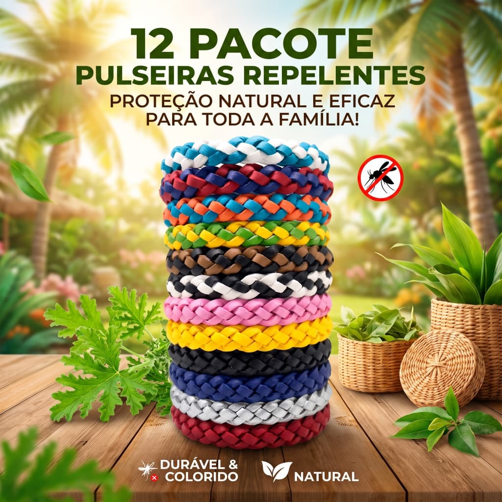 Pulseiras Repelentes De Mosquitos De Couro PU , Conjunto De Pulseira Anti-Insetos Familiar De 12 Contagens