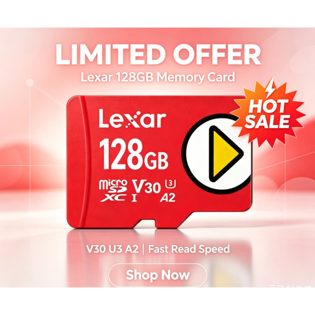 Novo Cartão De Memória Lexar 128GB 256GB MicroSD U3 V30 A2 TF Para Telefone , Vigilância De Vídeo E dash cam