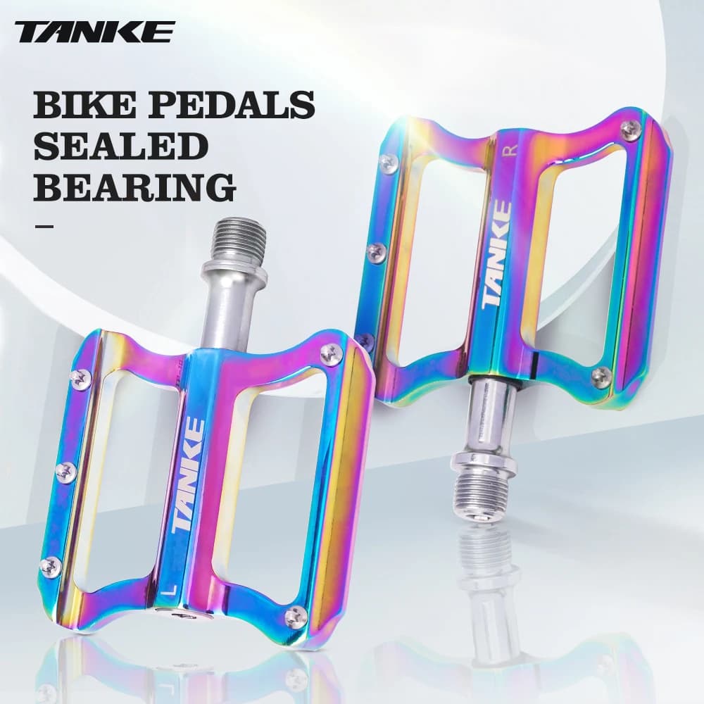 TANKE Ultraleve MTB Pedais De Bicicleta Mountain Road Bike CNC Rolamentos Anti-Deslizamento Unhas Pedal Leve BMX Dobráve