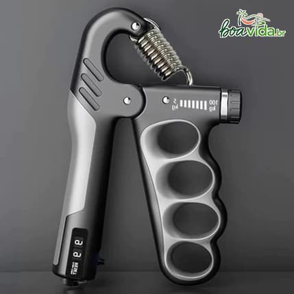 Hand Grip Mola Ajustável 5 A 100kg com Contador Exercícios Fisioterapia