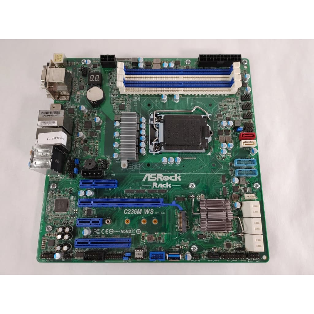 Placa-Mãe Do Servidor ASRock Rack C236 WS ATX LGA 1151 Intel C236