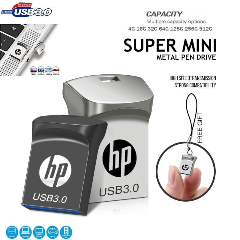 Metal 2 Tb 1 512 Gb 256 128 64 32 USB3.0 Bastão De Armazenamento