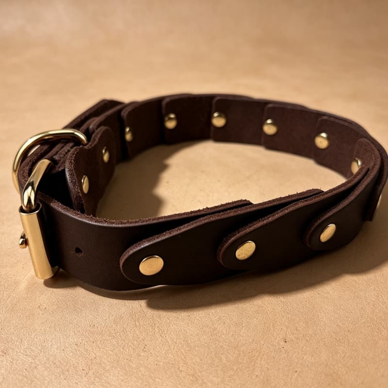 Coleira de couro Artificial ajustável para animais de estimação, coleira externa adequada para jogos de caminhada ao ar