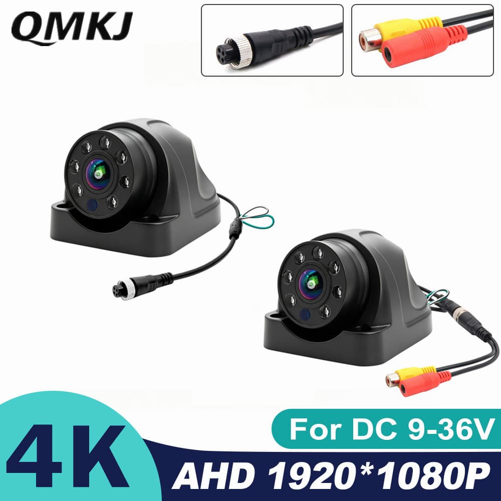 Câmera De Backup Para Veículo Olho De Peixe 1080P AHD Starlight Night Vision À Prova D'água De Poeira 360 ° Lente Ajustá