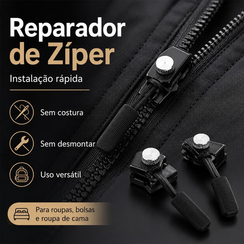 Decorador Novo 3 Tamanhos Diferentes Kit De Reparo De Zíper DIY Substituição Saco Fivela Cabeça Removível Extrator Insta