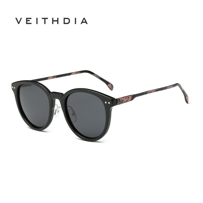 VEITHDIA Feminino Na Moda HD Polarizado Óculos De Sol Retro Oval Condução Com Proteção UV400 GS8664