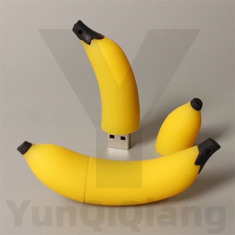 Mini Banana À Prova D'água USB Flash De Alta Velocidade Portátil Pen Drive 1GB 2GB 4GB 8GB 16GB 32GB 64GB 128GB 2TB Plug