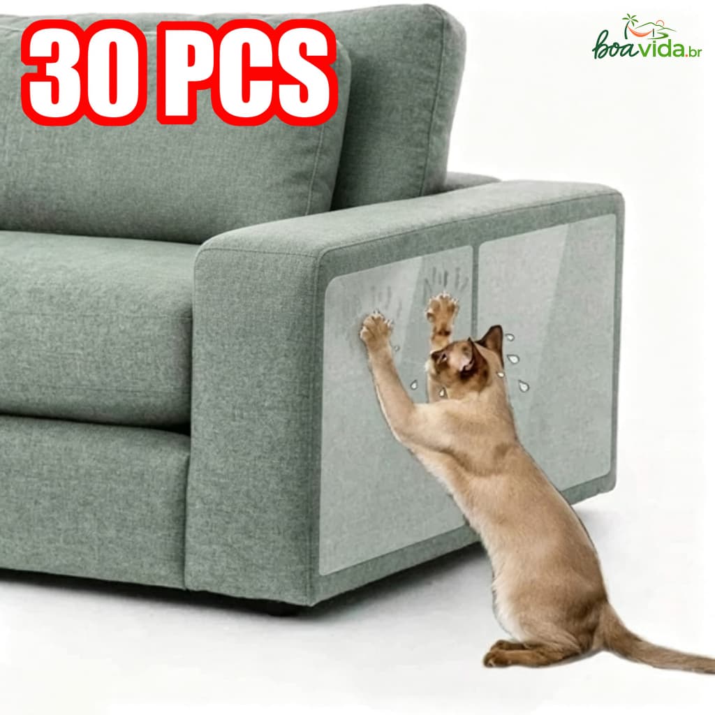 10pcs Filme anti arranhador- protetor de arranhões transparente flexível gato gatos protege móveis sofá