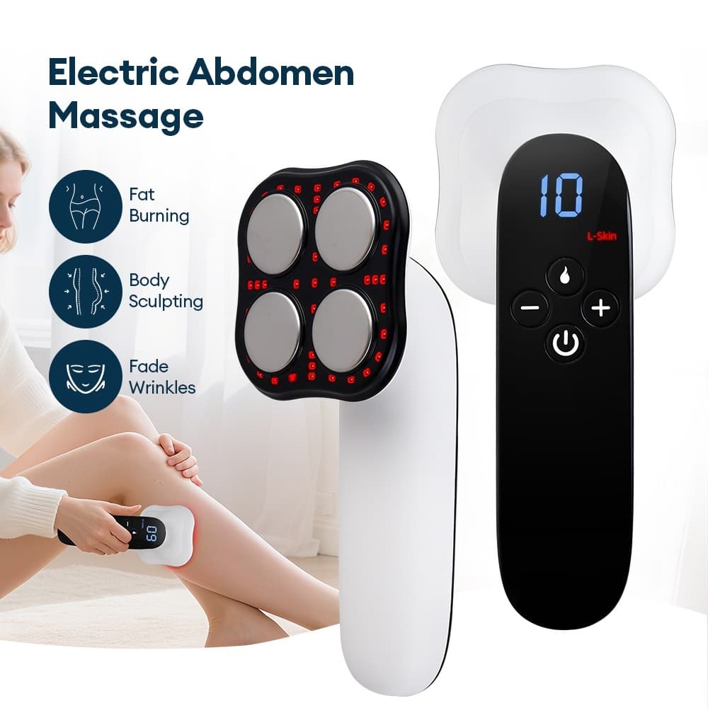 EMS Massageador Abdominal Para Perna Braço Cintura Emagrecimento Fitness Barriga Queima De Gordura Contorno Corporal Cas
