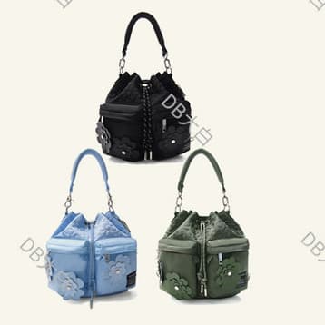 [Bolsa Huashen] DB designer costurado à mão série fada ao ar livre Feng balde bolsa bolsa de ombro bolsa
