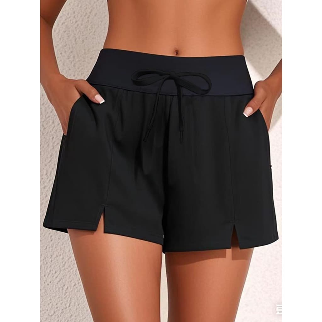 Tamanho grande maiô senhoras troncos de natação forro solto cuecas Anti-reflexo Boxer esportes praia Shorts