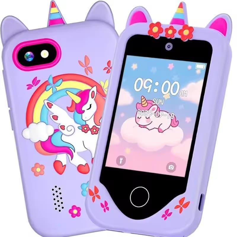 Telefone Celular Para Crianças Com Câmera Dupla Jogos Tela Toque Música Vídeos Brinquedo Educativo Digital