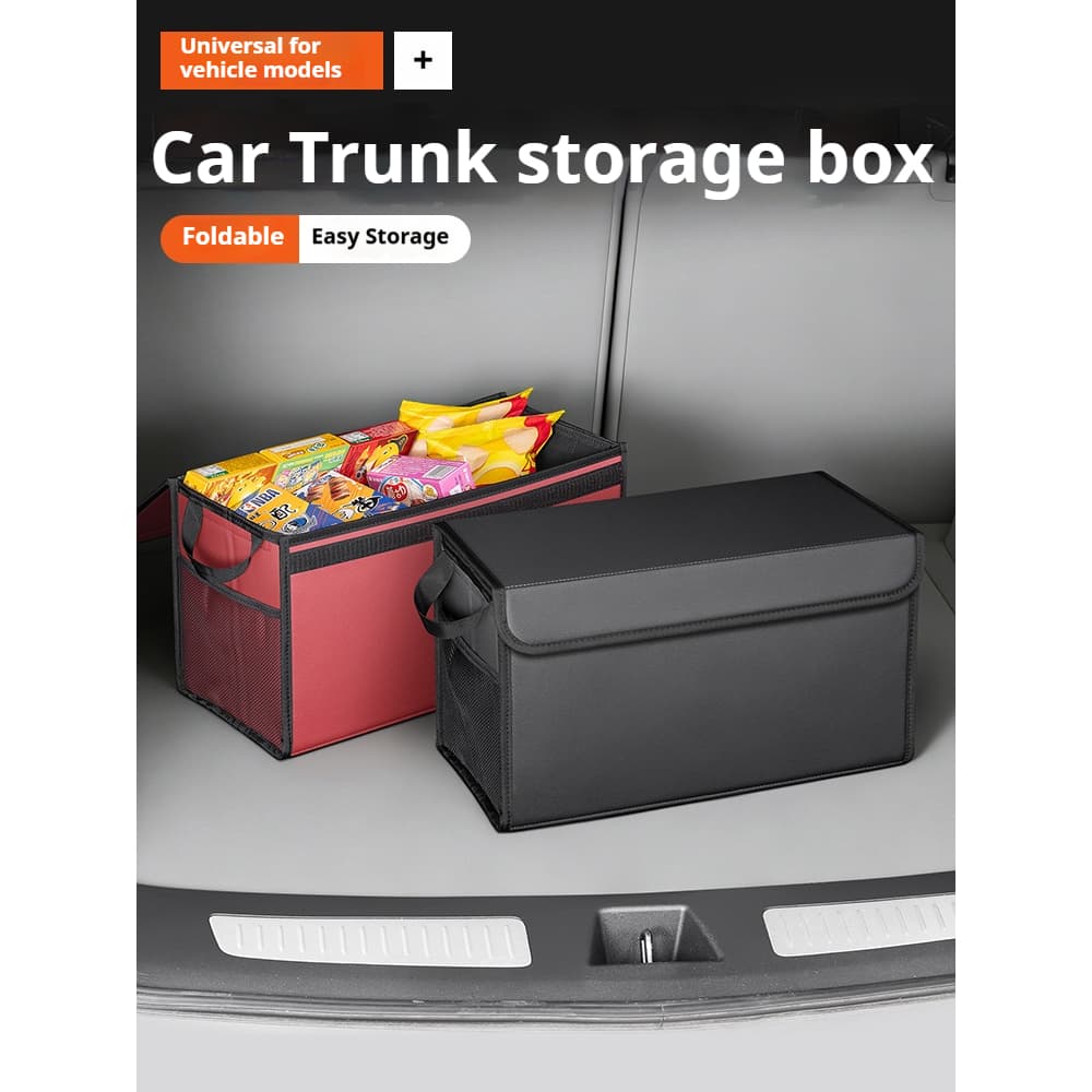 Carro Anti Deslizamento Compartimento Boot Organizador De Armazenamento Ferramenta Saco De Tronco Portátil Dobrável Caix