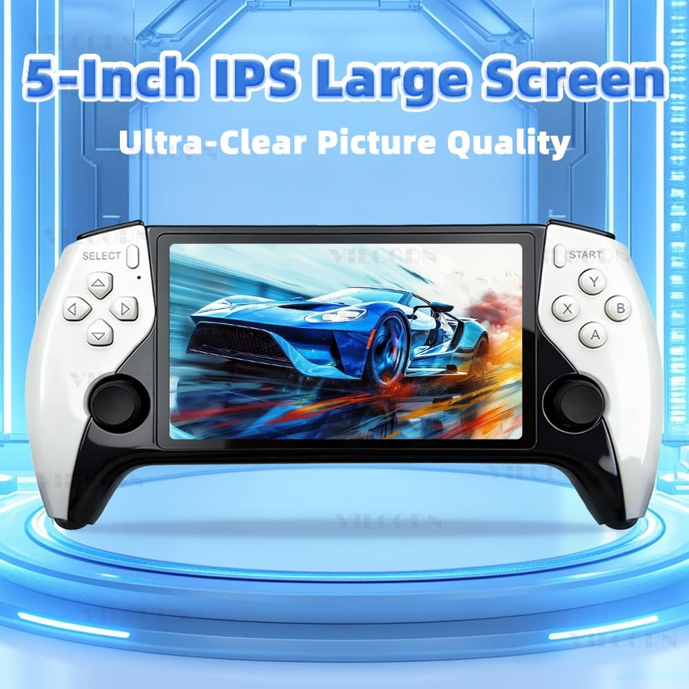 SF3500 Console De Jogos Retrô De 5 Polegadas IPS HD À Prova De Trabalho Jogadores Portáteis Para TV/Portátil/Modos De Me