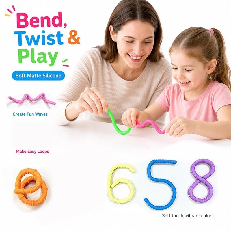 Venda quente Silicone descompressão barra de toque treinamento descompressão deformação torção barra brinquedo