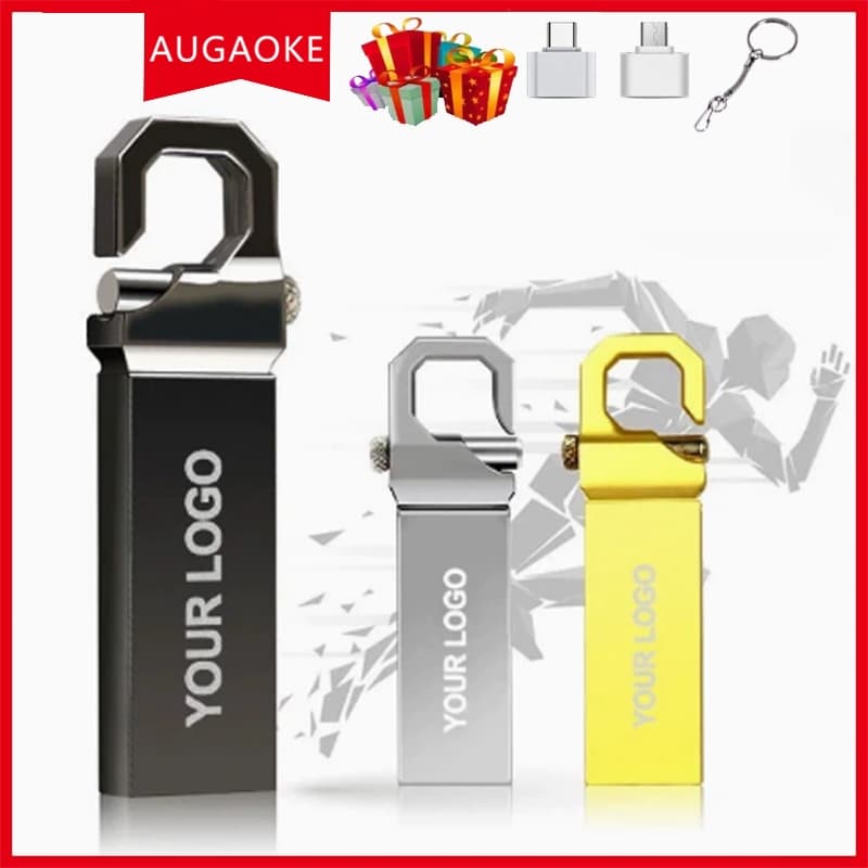 Unidade Flash USB3.0 de alta velocidade 128 GB 256 GB 512 GB 2 TB à prova d'água Memory Stick