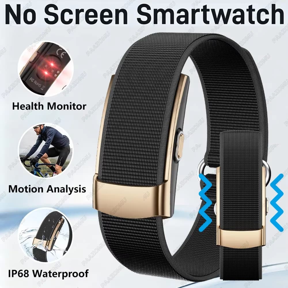 Sem Tela Pulseira Inteligente Saúde Rastreador De Fitness 24/7 Monitor Cardíaco Sono Multi-Esporte Para Android iOS