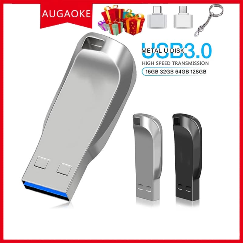Metal à prova d'água U Disk 32GB 128GB 2TB USB3.0 Memory Stick