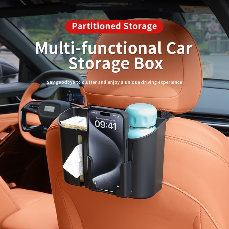 Organizador Traseiro Do Assento De Carro Multi-Uso Caixa De Armazenamento Encosto De Cabeça Banco Titular Para SUV Camin