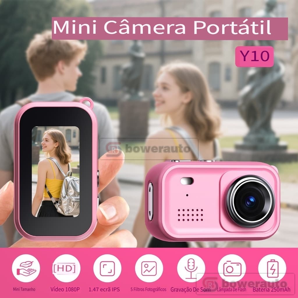 Câmera Digital CCD Mini Vintage 1080P Gravação HD Portátil de Bolso para Estudantes Y10