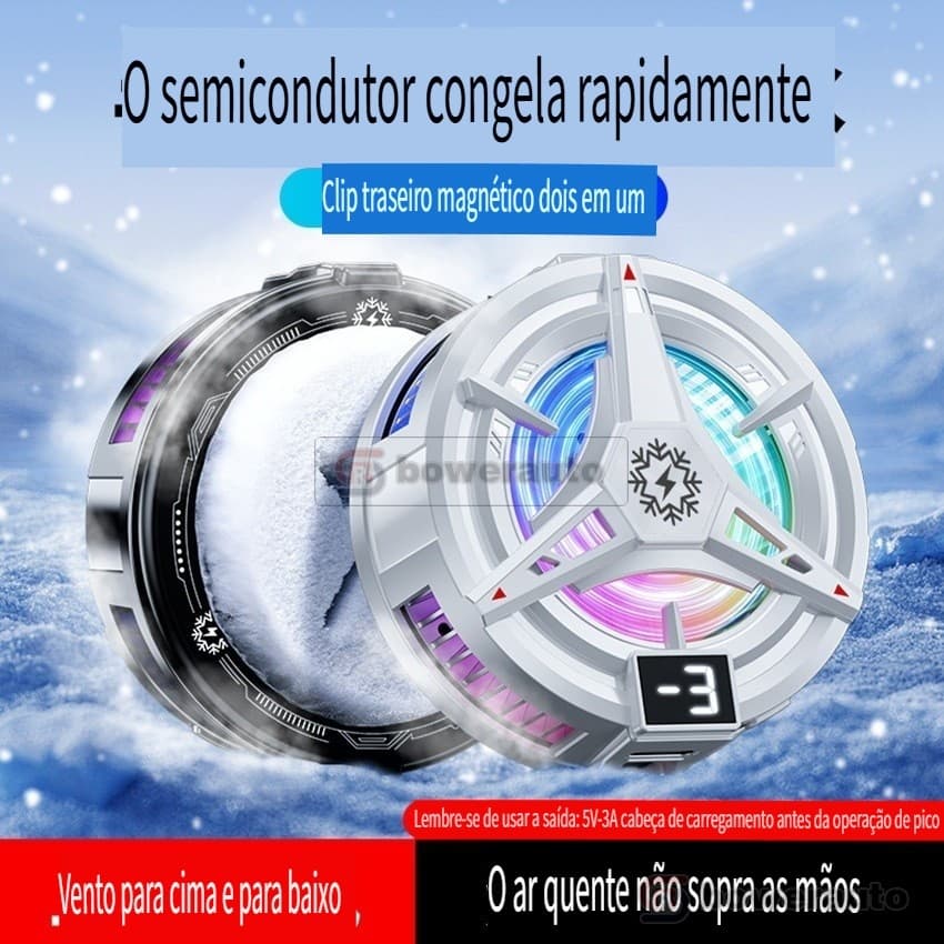 Cooler magnético para celular, 3 velocidades, congelamento, clipe para jogos, Type-C, TL07