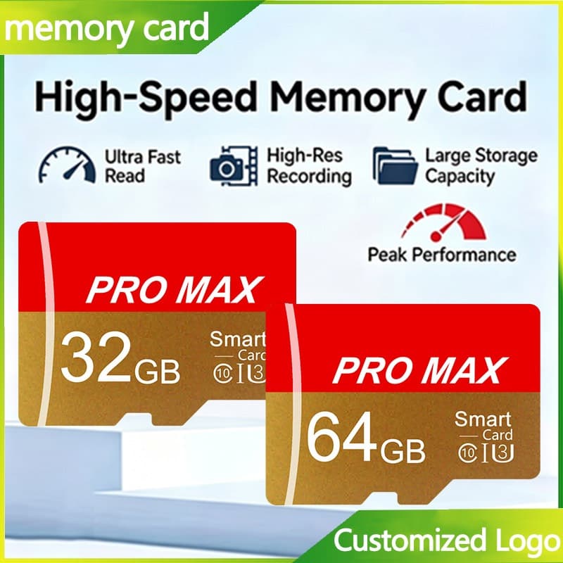 Cartão de memória SD em miniatura de alta velocidade classe 10 16GB 32GB 64GB Cartão de memória à prova d'água