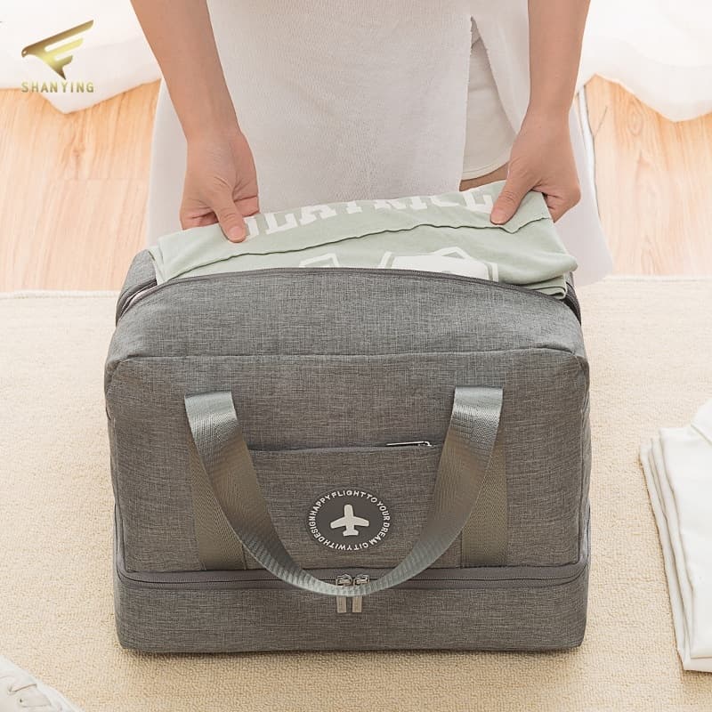 Saco De Armazenamento De Viagem Seco E Molhado À Prova Dwaterproof Água Grande Organizador De Bagagem Bolsa Compartiment