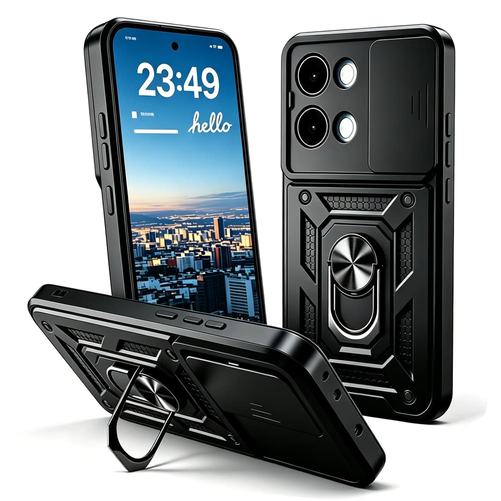 Caso de telefone rígido resistente à prova de choque com suporte Para Poco X8 Pro Max X7 Pro X6 Pro X5 Pro F7 C75 C65