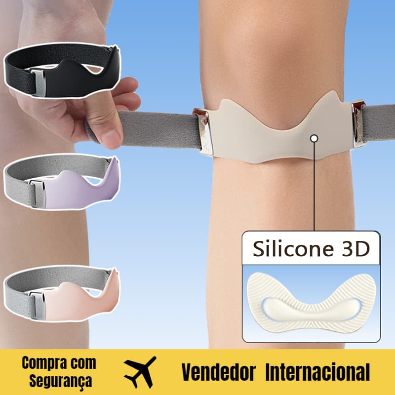 Cross-Border novo estilo Silicone patela cinto joelheiras grau profissional Airbag respirável antiderrapante esportes fi