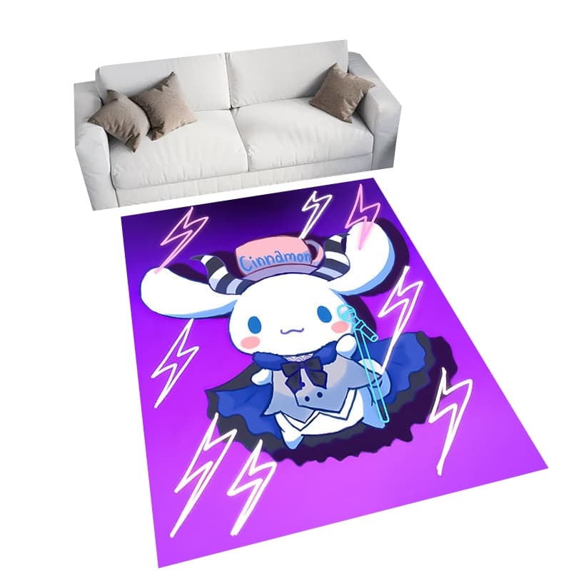 Sanrio Cinnamoroll Tapete Estampado Sala De Estar Quarto Decoração De Casa De Banheiro