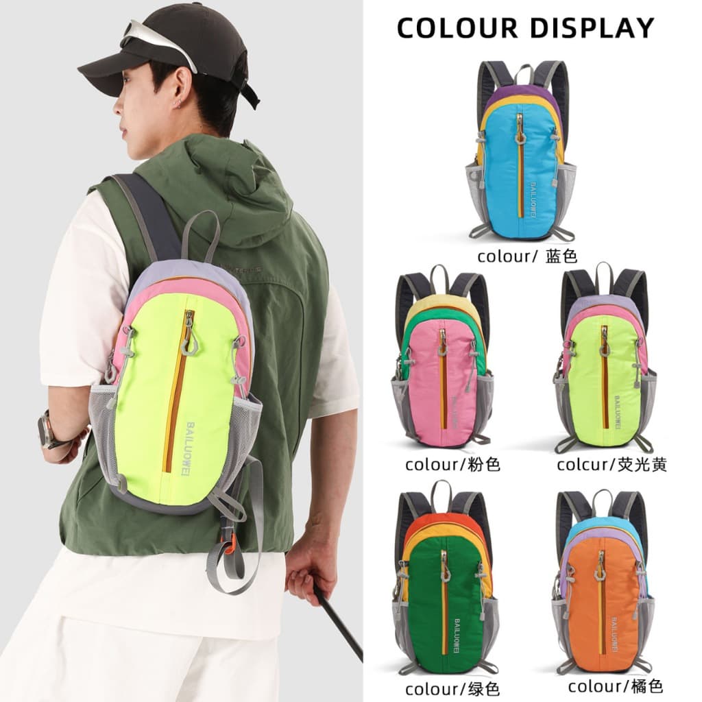 Bolsa de escalada, mochila dobrável para lazer de viagem ao ar livre, mochila leve de grande capacidade